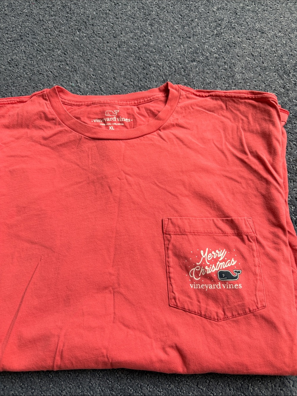 Vineyard Vines Red Long-Sleeve 'Merry Christmas' Surf Woody Graphic Tee - Picture 2 of 3